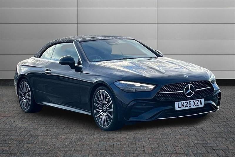 Obsidian black Used 2025 Mercedes CLE200 AMG Line Premium Plus Cabriolet | £51,500 - Image 1/4