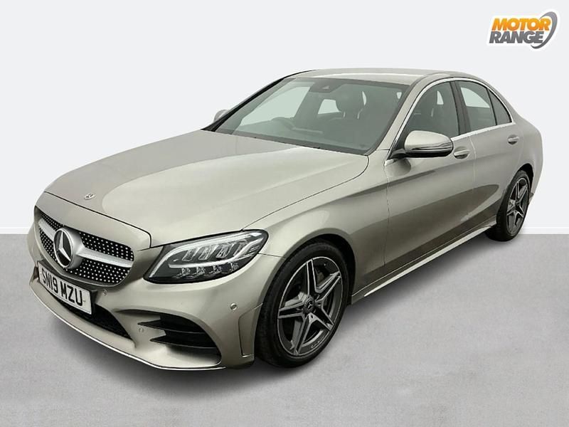 Used Mercedes C300 AMG line 2019 Silver Sedan