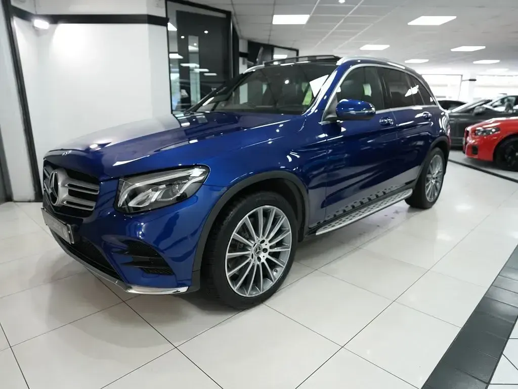 Used Mercedes GLC350 AMG line 2018 Blue SUV