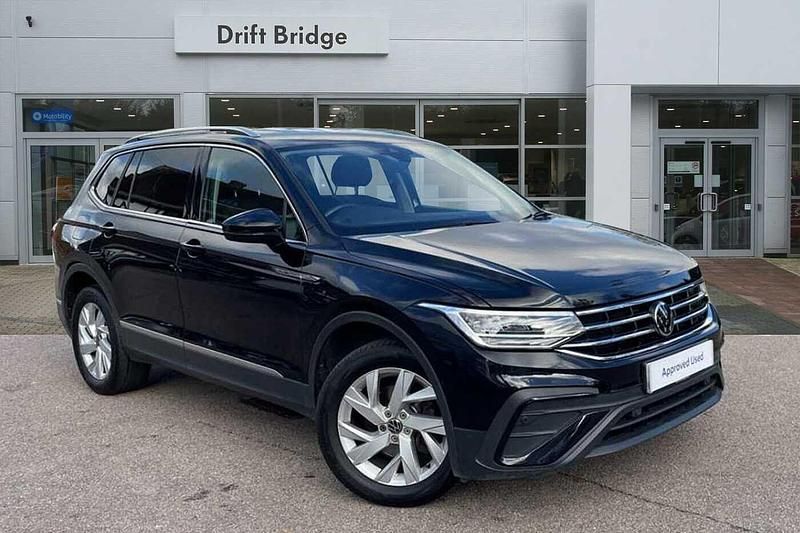 Black Used 2023 VW Tiguan Allspace Life SUV | £24,795 (Fair price) - Image 1/4