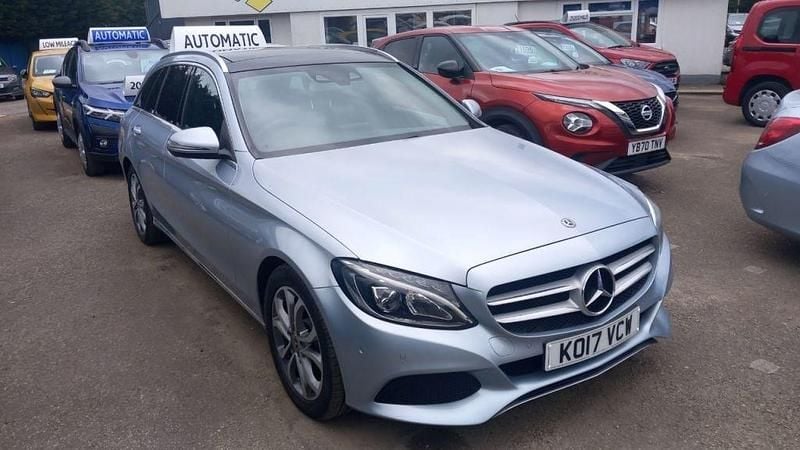 Begagnad Mercedes C200 Premium 2017 Silver Kombi