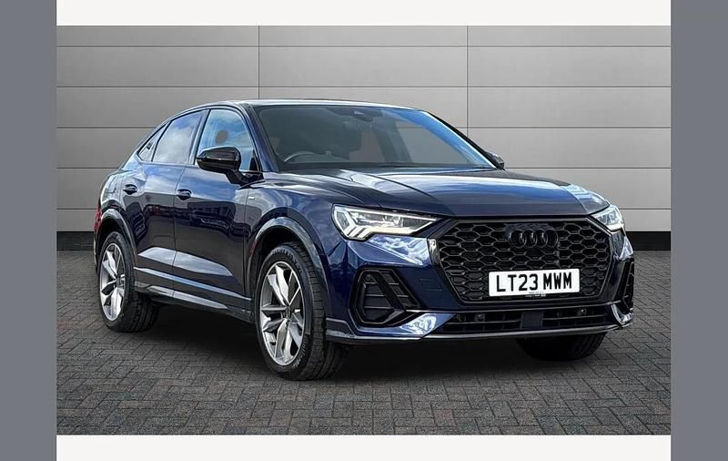 Used Audi Q3 Black Edition 150 HP (110 kW) 2023 Navarra blue SUV