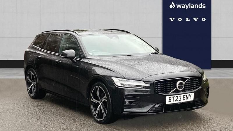 Black Used 2023 Volvo V60 Plus Estate | £27,300 (Fair price) - Image 1/4