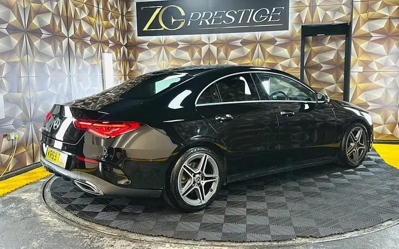 Used Mercedes CLA220 AMG line 190 HP (139 kW) 2019 Black Coupe