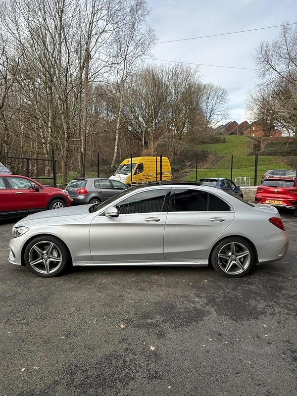 Used Mercedes C220 AMG Line Premium Plus 2014 Silver Sedan