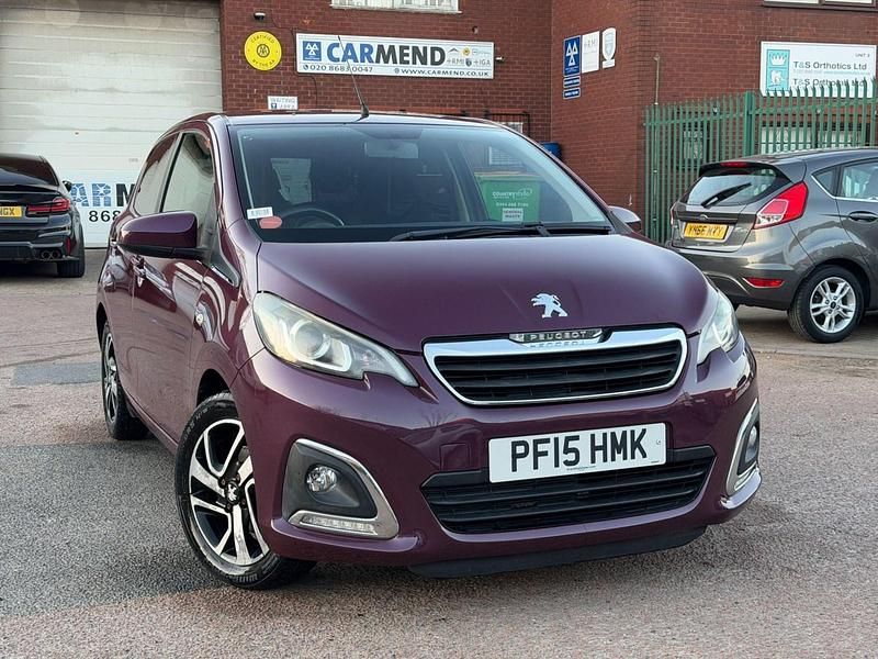 Used Peugeot 108 Allure 82 HP (60 kW) 2015 Mauve/purple Hatchback