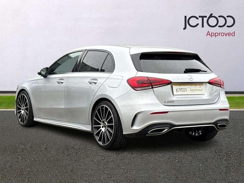 Used Mercedes A200 AMG line 161 HP (118 kW) 2020 Silver Hatchback