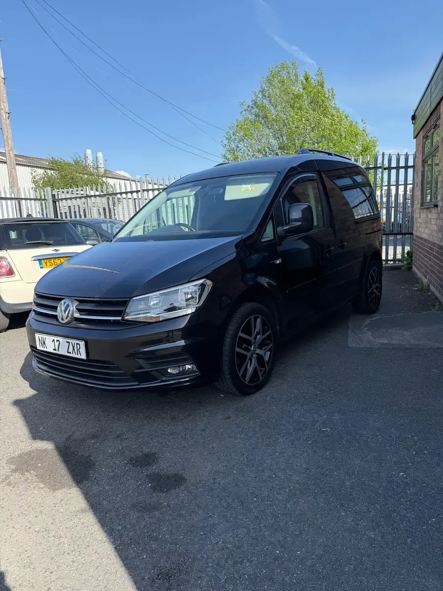 Used VW Caddy Black Edition 102 HP (75 kW) 2017 Black MPV
