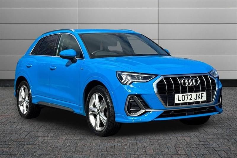 Used Audi Q3 S-Line 150 HP (110 kW) 2022 Turbo blue SUV