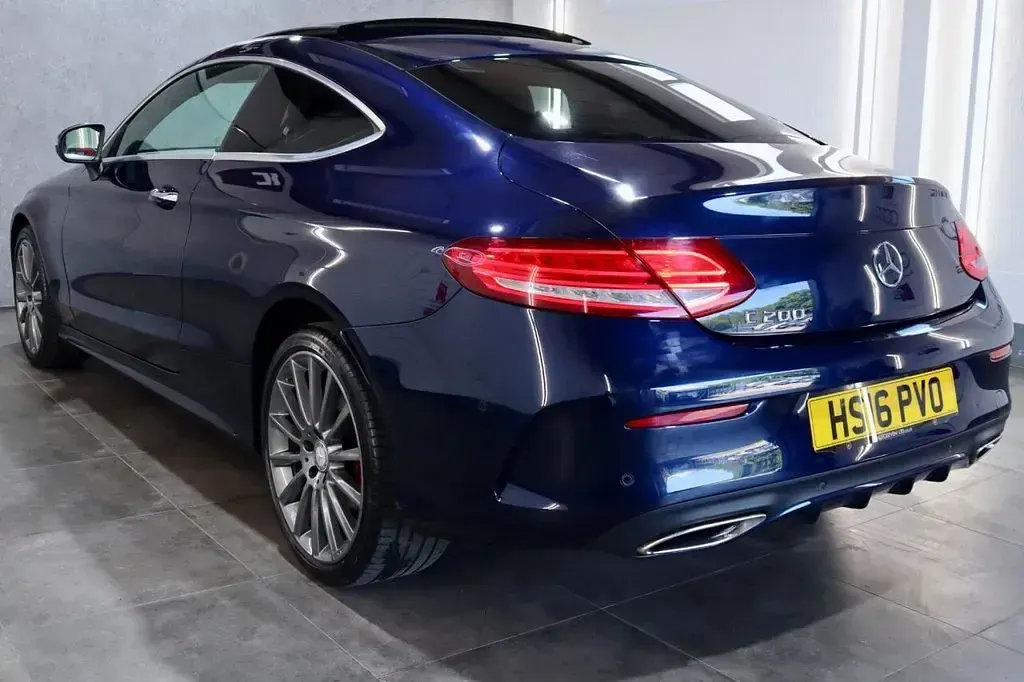 Used Mercedes C200 AMG Line Premium Plus 2016 Blue Coupe