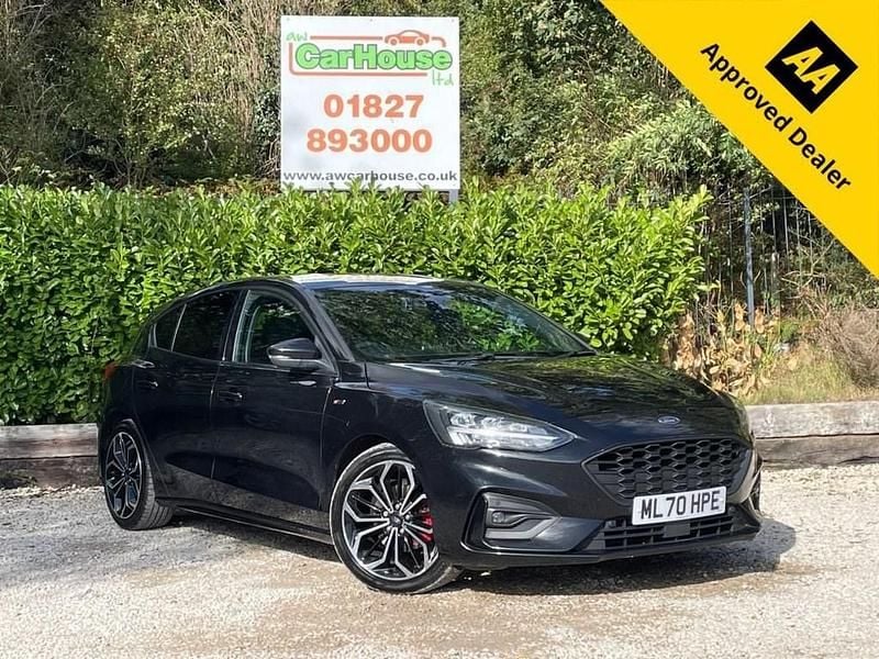 Black Used 2020 Ford Focus ST-Line X Hatchback | £8,799 (Good price) - Image 1/4