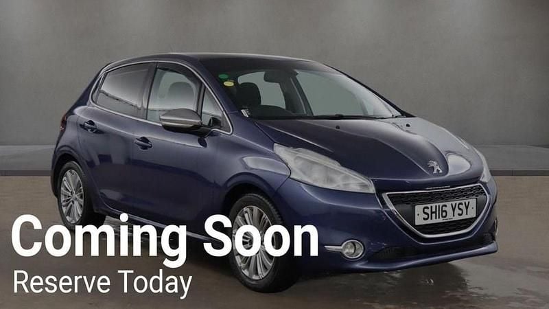 Used Peugeot 208 Allure 82 HP (60 kW) 2016 Blue Hatchback