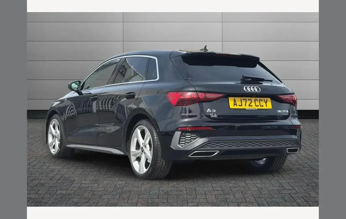 Used Audi A3 S-Line 150 HP (110 kW) 2022 Black Sedan