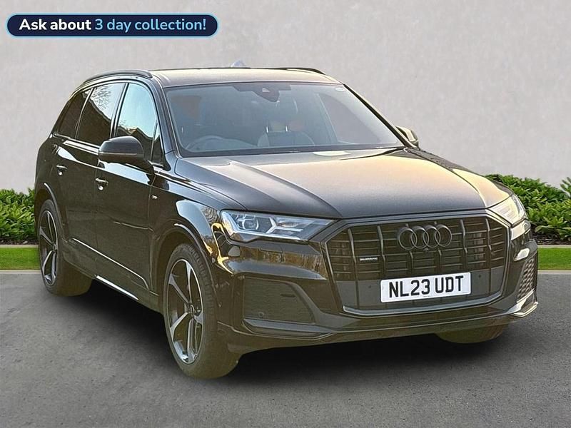 Black Used 2023 Audi Q7 S-Line SUV | £46,967 (Fair price) - Image 1/4