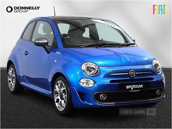 Used Fiat 500 Sport 70 HP (51 kW) 2021 Blue Hatchback