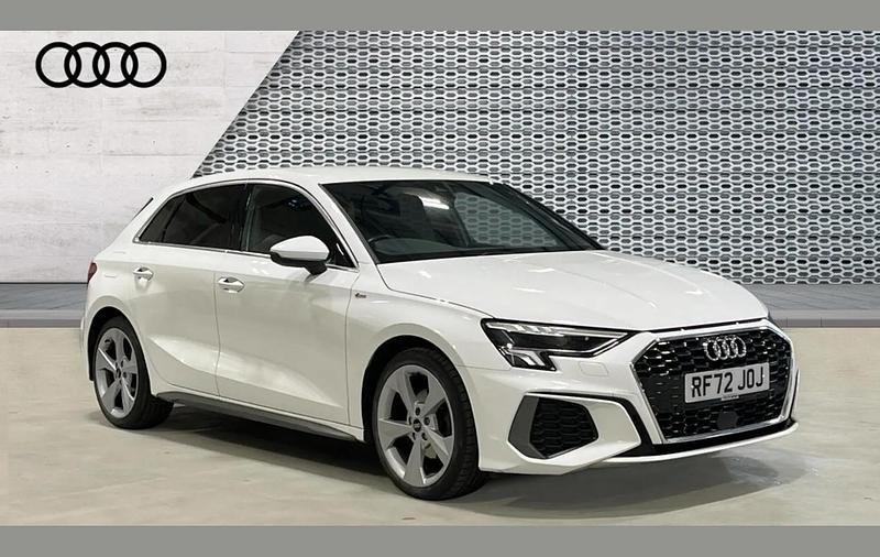 Used Audi A3 S-Line 147 HP (108 kW) 2022 White Sedan