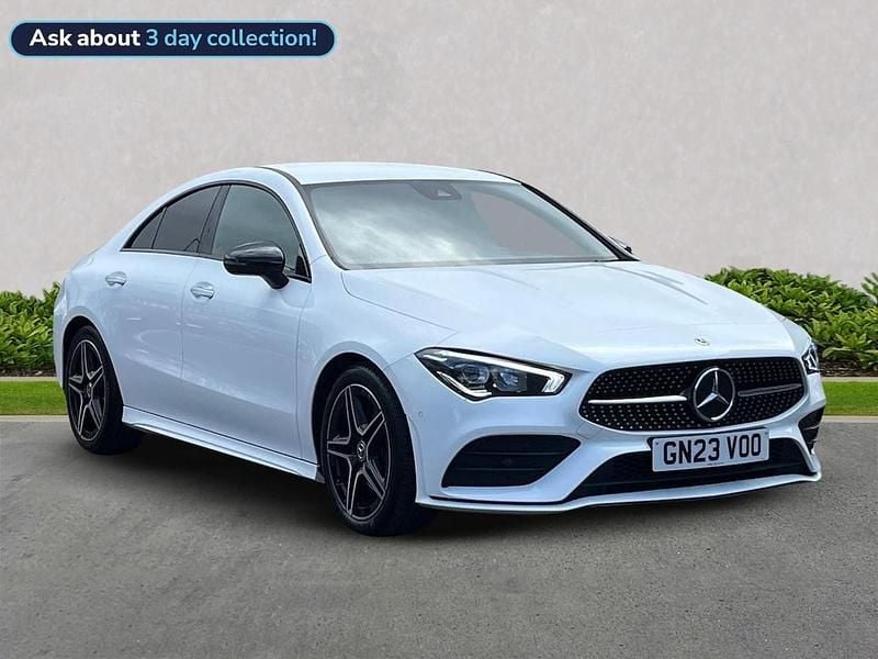 White Used 2023 Mercedes CLA180 AMG Line Premium Sedan | £23,449 (Good price) - Image 1/4