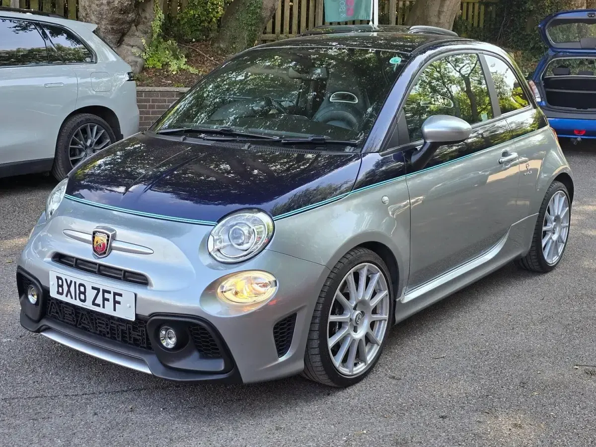 Used Abarth 500 2018 Grey/blue Hatchback