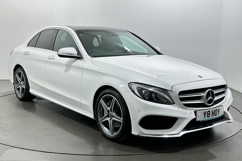 Used Mercedes C200 AMG Line Premium Plus 2017 White Sedan