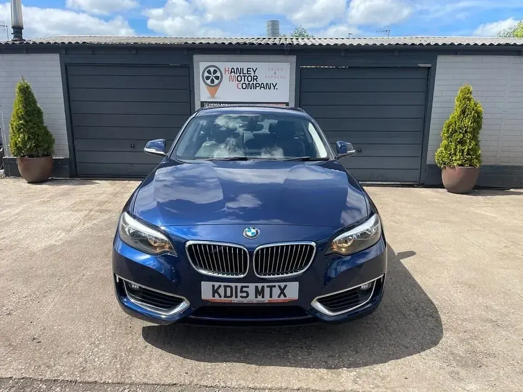 Usado BMW 220 Luxury Line 190 CV (139 kW) 2015 Azul Coupe