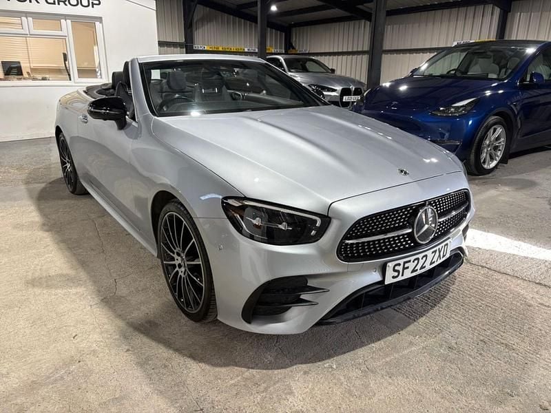 Used Mercedes E300 AMG line 2022 Silver Cabriolet
