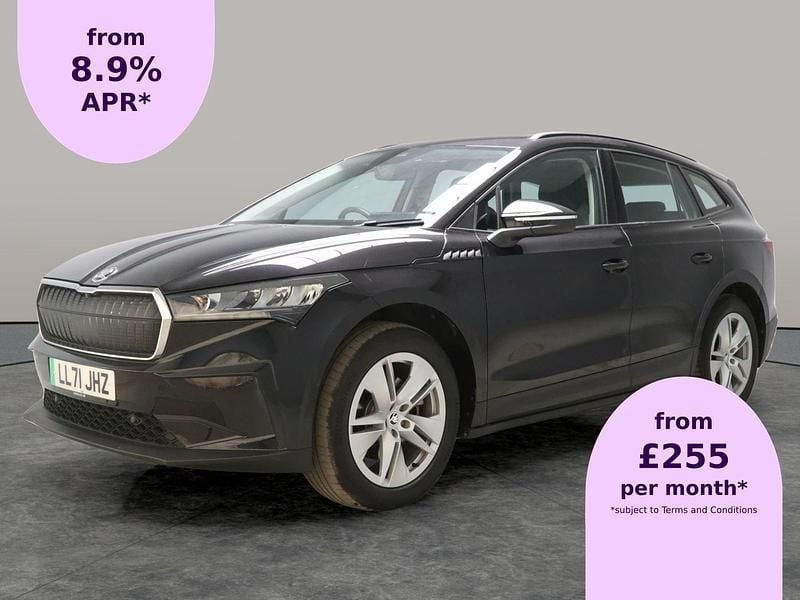 Black Used 2021 Skoda Enyaq iV ecoSuite SUV | £17,864 (Fair price) - Image 1/2