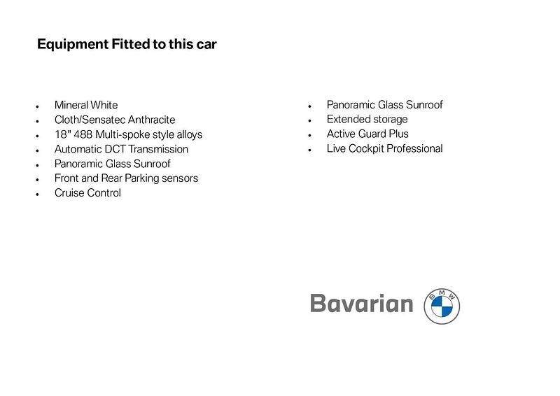 Used BMW 118 Sport Line 134 HP (98 kW) 2023 White Hatchback