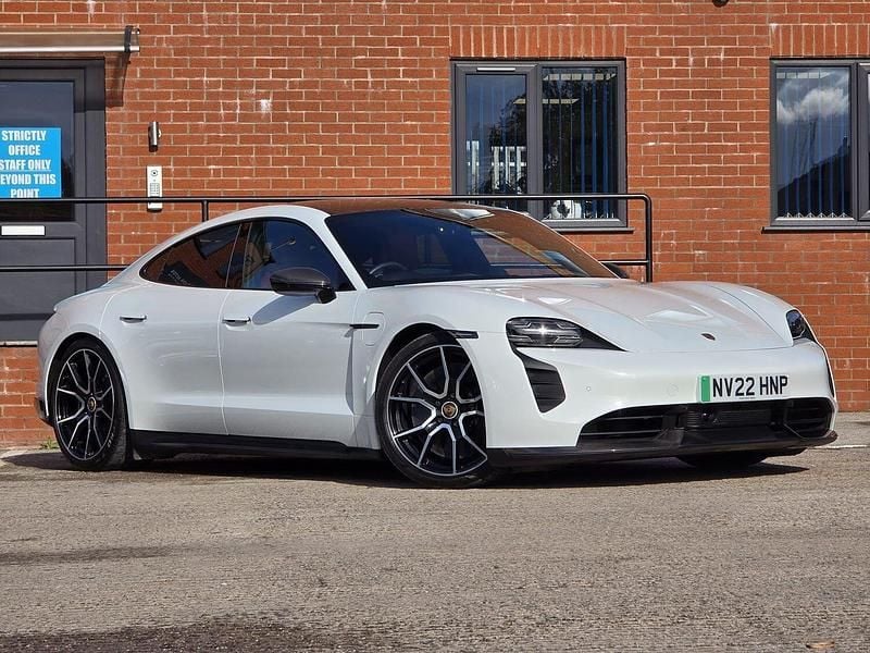 White Used 2022 Porsche Taycan Performance Package Sedan | £64,490 - Image 1/4
