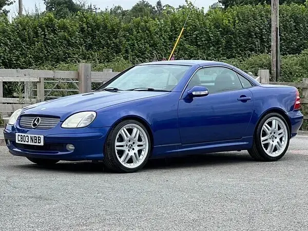 Used Mercedes SLK230 197 HP (144 kW) 2003 Blue Cabriolet
