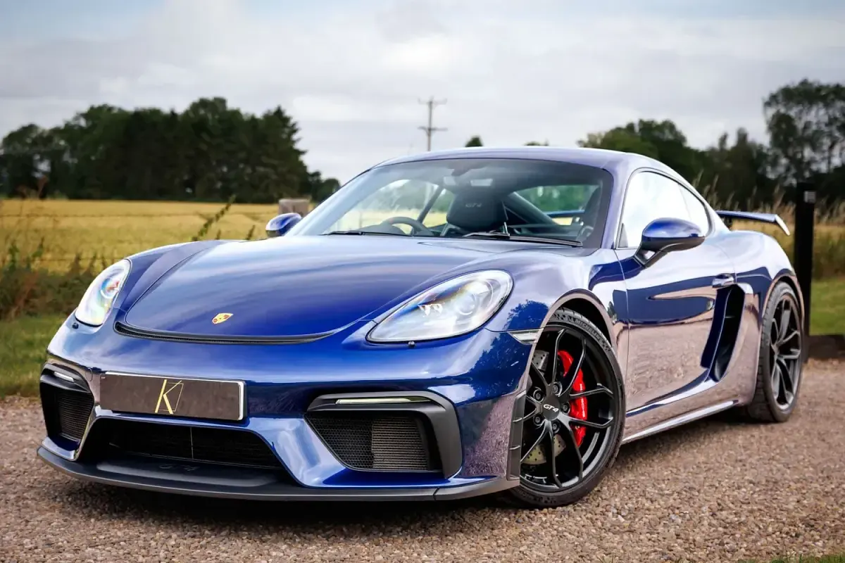 Used Porsche 718 420 HP (308 kW) 2021 Blue Coupe