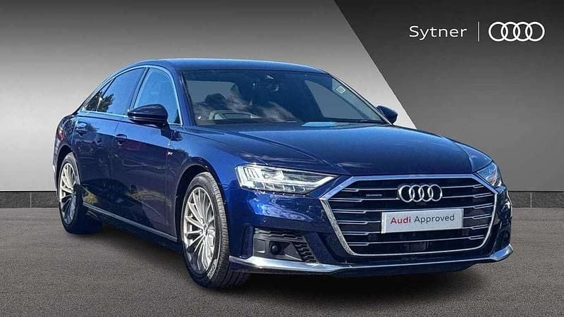 Blue Used 2021 Audi A8 S-Line Sedan | £37,500 (A bit pricey) - Image 1/4