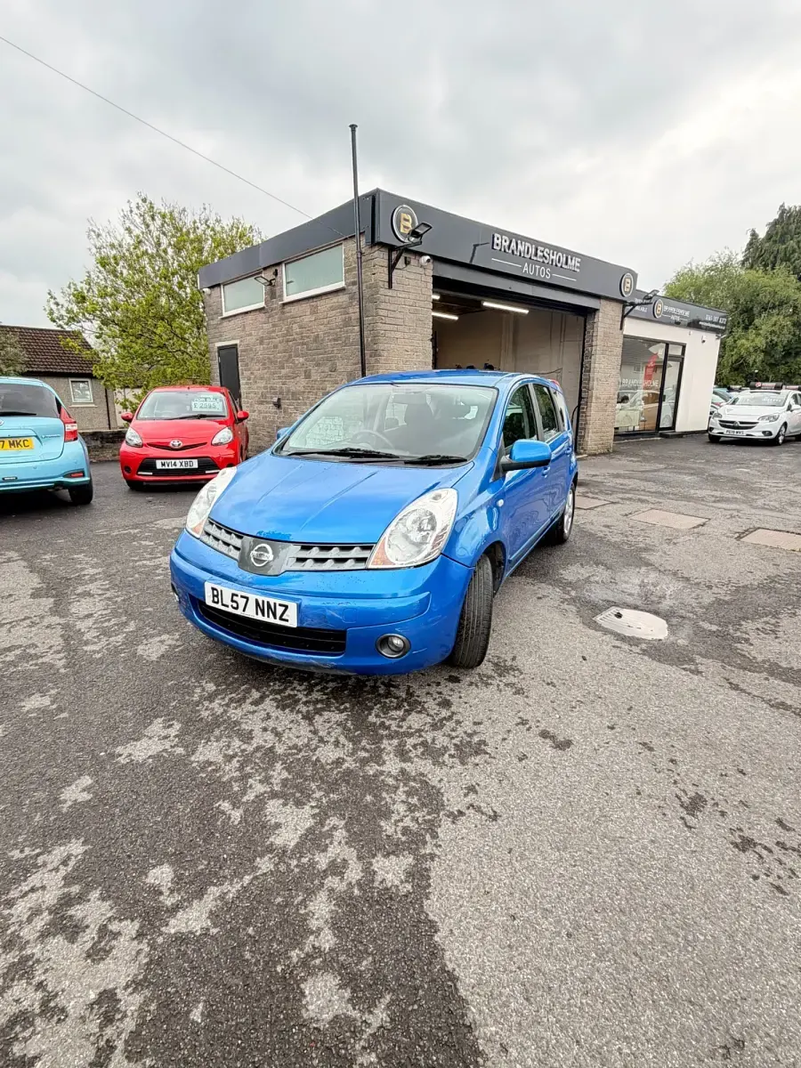 Begagnad Nissan Note Acenta 2007 Blå Halvkombi