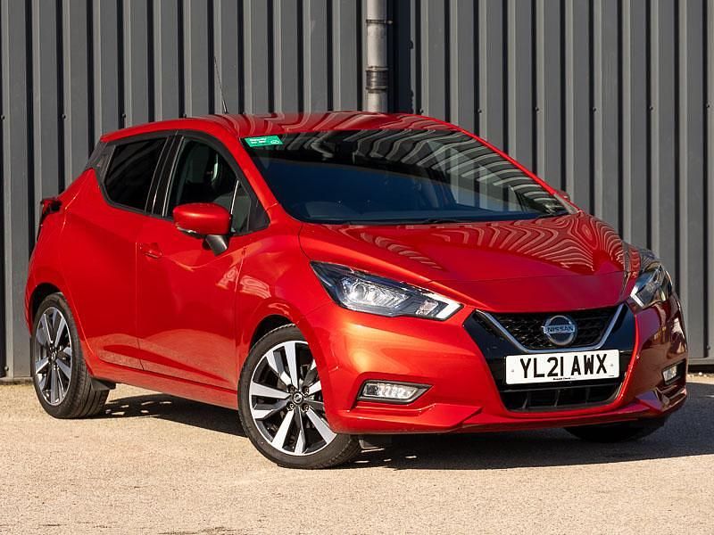 Used Nissan Micra Tekna 92 HP (67 kW) 2021 Red Hatchback