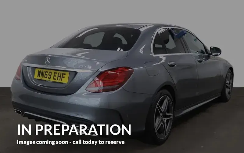 Used Mercedes C200 AMG line 184 HP (135 kW) 2019 Grey Sedan