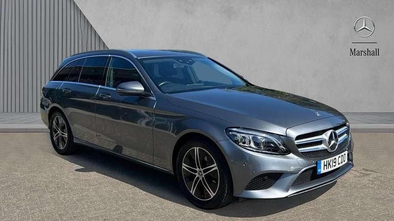 Selenite grey metallic Used 2019 Mercedes C200 Premium Estate | £18,492 (Fair price) - Image 1/4