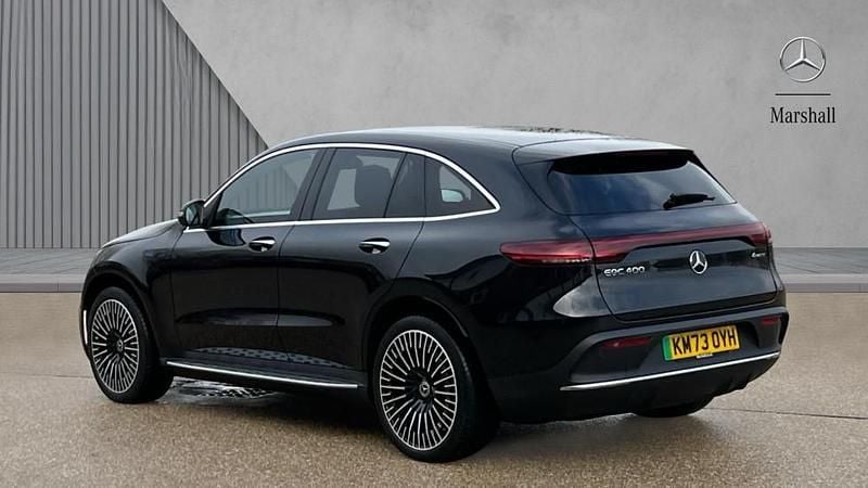 Used Mercedes EQC400 AMG Line Premium 300 kW (408 HP) 2023 Obsidian black metallic SUV
