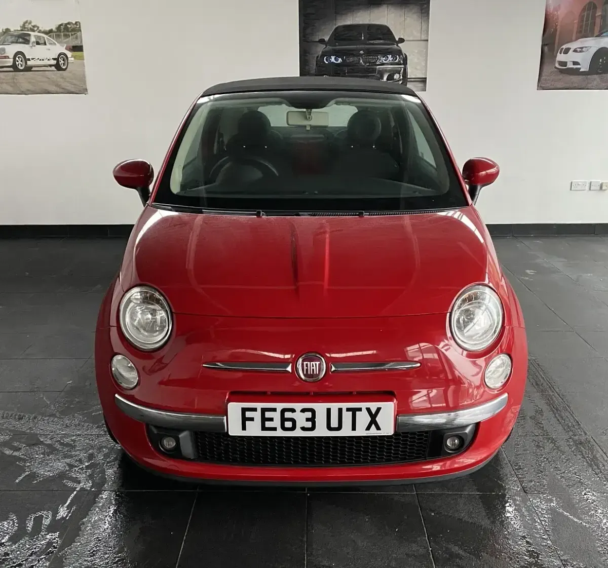 Used Fiat 500 Lounge 85 HP (62 kW) 2013 Red Cabriolet