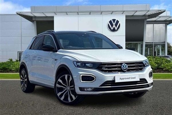 Pure white Used 2018 VW T-Roc R-line SUV | £17,645 (Fair price) - Image 1/4