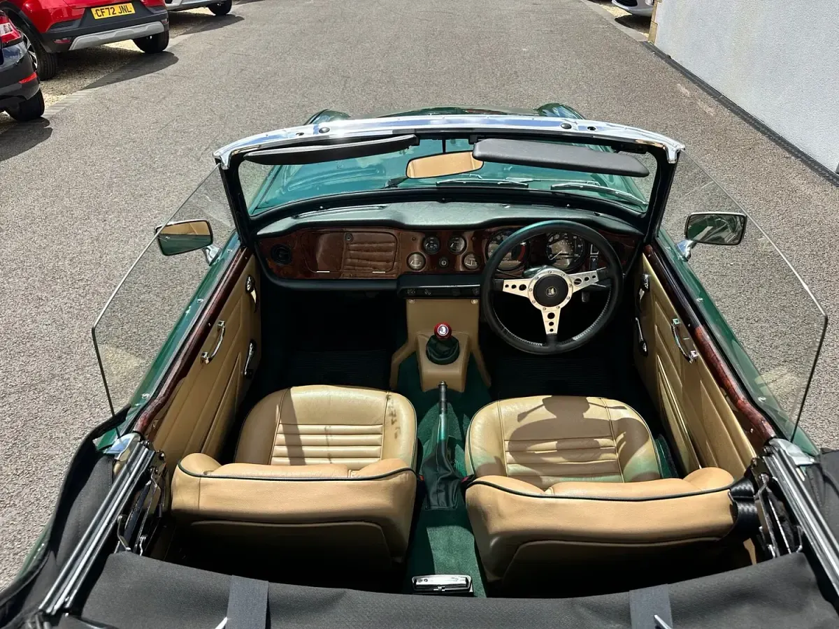 Used Triumph TR6 150 HP (110 kW) 1971 Green Cabriolet