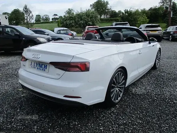 Used Audi A5 Cabriolet S-Line 190 HP (139 kW) 2018 White Cabriolet
