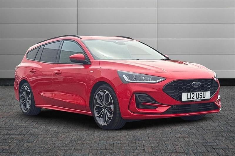 Race red Used 2024 Ford Focus ST-Line X Estate | £22,999 (A bit pricey) - Image 1/2
