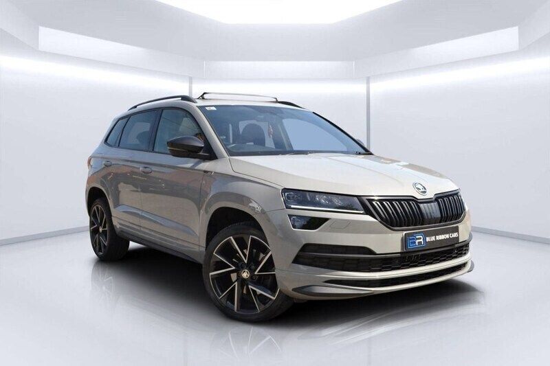 Grey Used 2021 Skoda Karoq SportLine SUV | £17,490 - Image 1/4