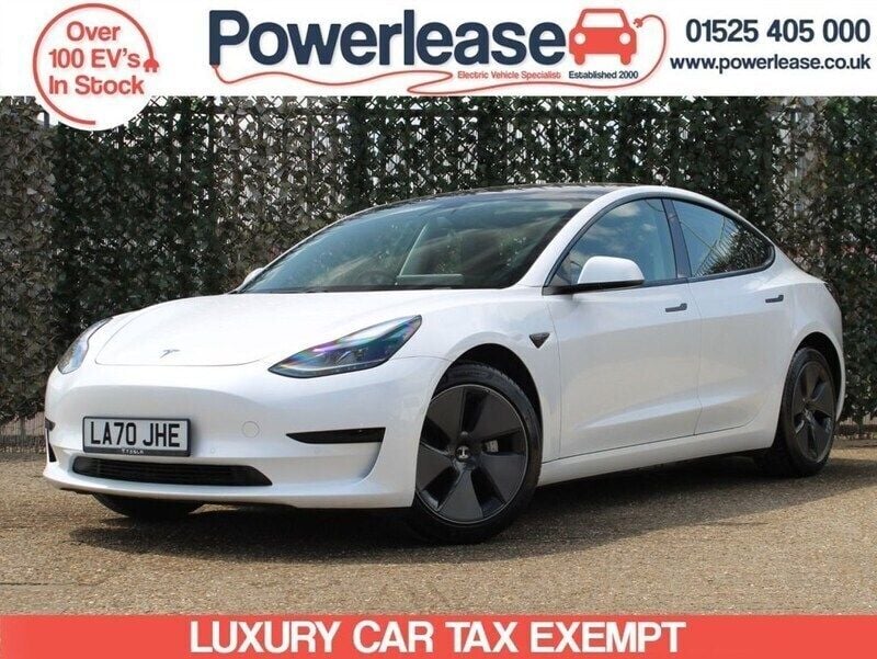 White Used 2021 Tesla Model 3 Standard Range Plus Sedan | £17,879 (Super price) - Image 1/4