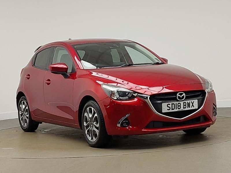 Begagnad Mazda 2 Inclusive 90 HK (66 kW) 2018 Röd Halvkombi