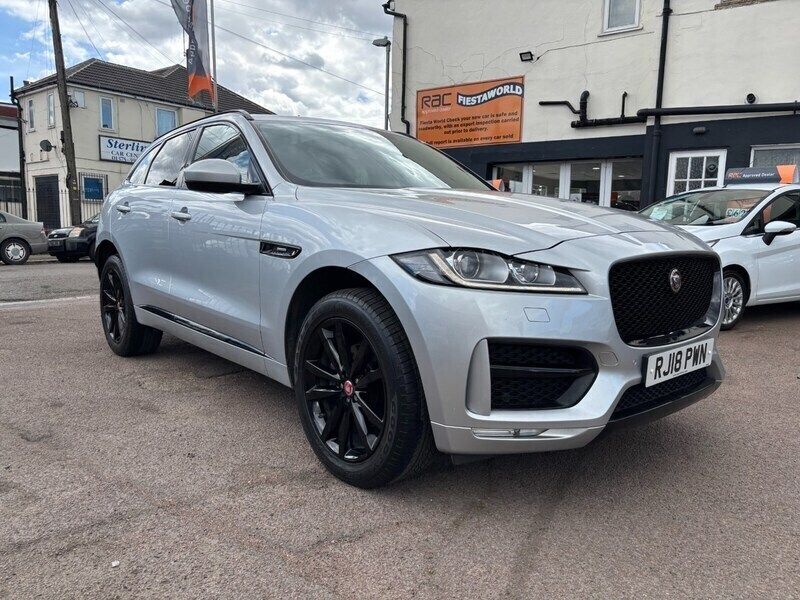 Silver Used 2018 Jaguar F-Pace R-Sport SUV | £16,995 (Fair price) - Image 1/4