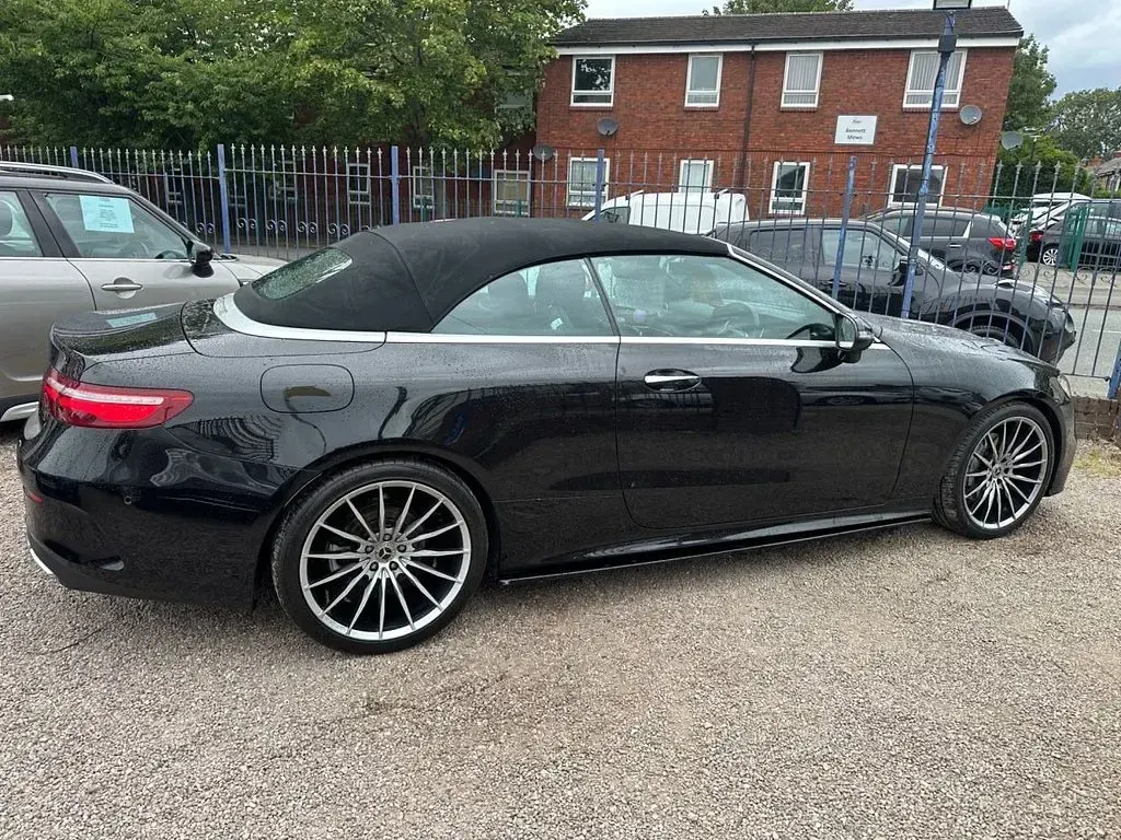 Used Mercedes E220 AMG line 2017 Black Cabriolet