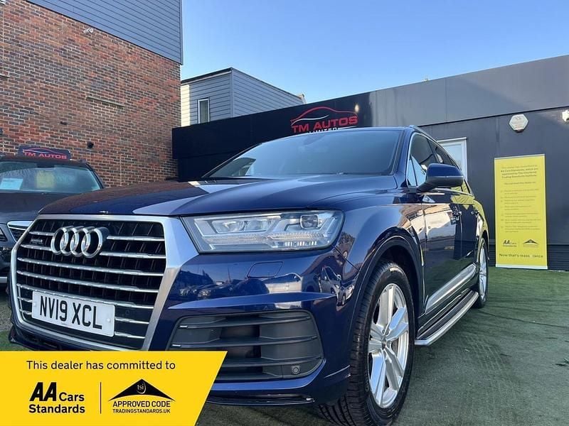 Used Audi Q7 S-Line 286 HP (210 kW) 2019 Blue SUV