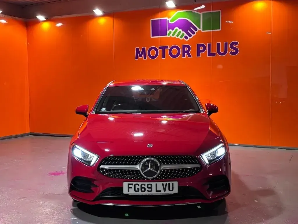 Used Mercedes A200 AMG Line Premium 163 HP (119 kW) 2019 Red Hatchback