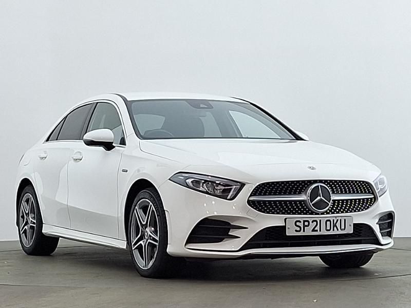 White Used 2021 Mercedes A250 AMG line Sedan | £16,298 (Good price) - Image 1/4