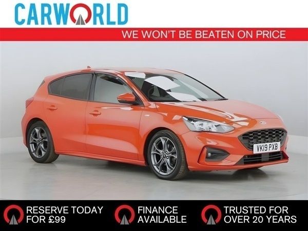 Red Used 2019 Ford Focus ST-Line Hatchback | £10,200 (Good price) - Image 1/1